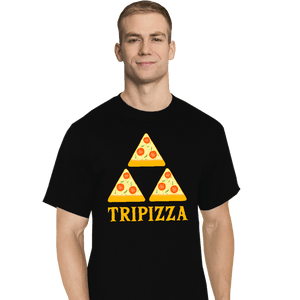 Shirts T-Shirts, Tall / Large / Black TriPizza