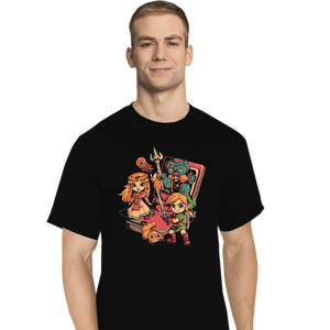 Daily_Deal_Shirts T-Shirts, Tall / Large / Black Brave Game Boy