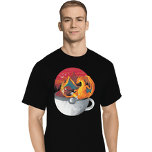 Load image into Gallery viewer, Shirts T-Shirts, Tall / Large / Black Cup Of Fire
