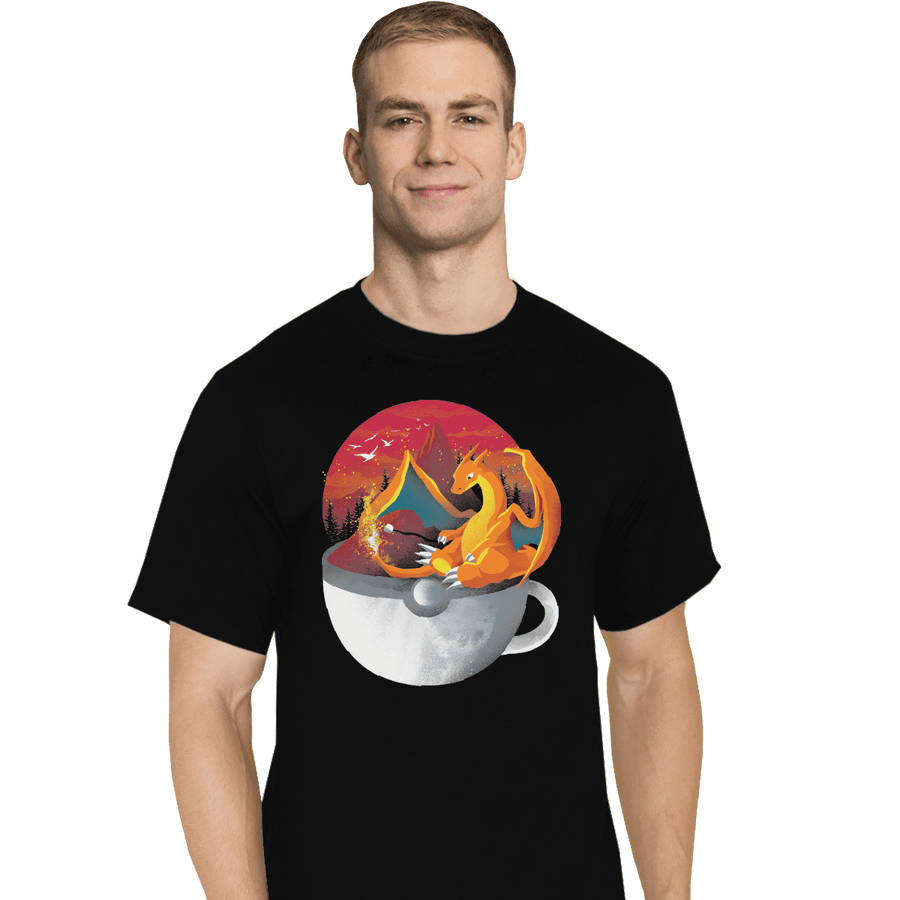 Shirts T-Shirts, Tall / Large / Black Cup Of Fire