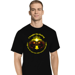 Secret_Shirts T-Shirts, Tall / Large / Black I Fought The Balrog