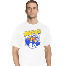 Load image into Gallery viewer, Shirts T-Shirts, Tall / Large / White Penguin Sledding
