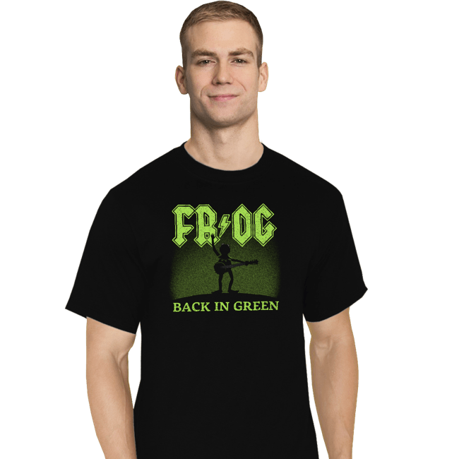 Daily_Deal_Shirts T-Shirts, Tall / Large / Black Back In Green