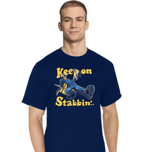 Load image into Gallery viewer, Shirts T-Shirts, Tall / Large / Navy Keep On Stabbin&#39;
