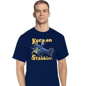Shirts T-Shirts, Tall / Large / Navy Keep On Stabbin'