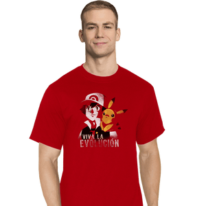 Shirts T-Shirts, Tall / Large / Red Viva La Evolucion