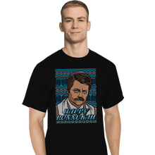 Load image into Gallery viewer, Shirts T-Shirts, Tall / Large / Black Happy Ronnukah
