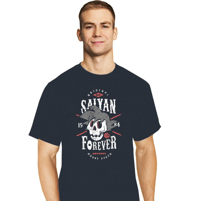 Shirts T-Shirts, Tall / Large / Dark Heather Saiyan Forever