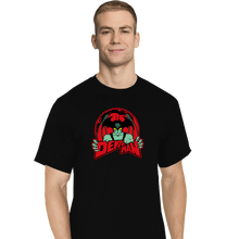 Load image into Gallery viewer, Shirts T-Shirts, Tall / Large / Black Devilman Mascot
