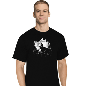 Daily_Deal_Shirts T-Shirts, Tall / Large / Black Moonlight Cave