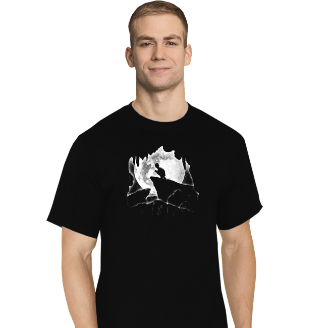 Daily_Deal_Shirts T-Shirts, Tall / Large / Black Moonlight Cave
