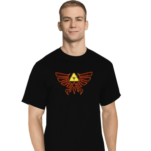 Shirts T-Shirts, Tall / Large / Black Hyrule Fire Crest