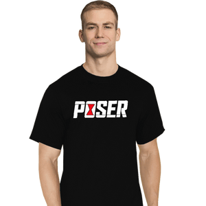 Secret_Shirts T-Shirts, Tall / Large / Black Poser