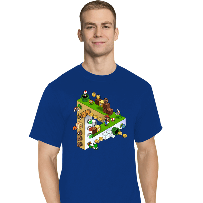 Daily_Deal_Shirts T-Shirts, Tall / Large / Royal Blue Impossible Platforms