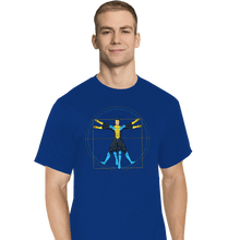 Load image into Gallery viewer, Daily_Deal_Shirts T-Shirts, Tall / Large / Royal Blue Vitruvian Invincible

