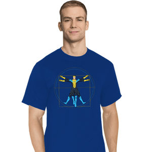Daily_Deal_Shirts T-Shirts, Tall / Large / Royal Blue Vitruvian Invincible
