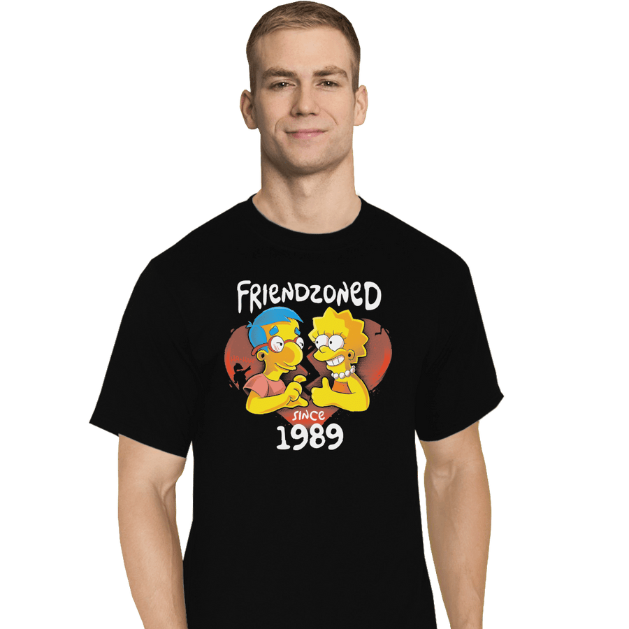 Shirts T-Shirts, Tall / Large / Black Friendzoned