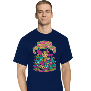 Secret_Shirts T-Shirts, Tall / Large / Navy Catnip Farmer
