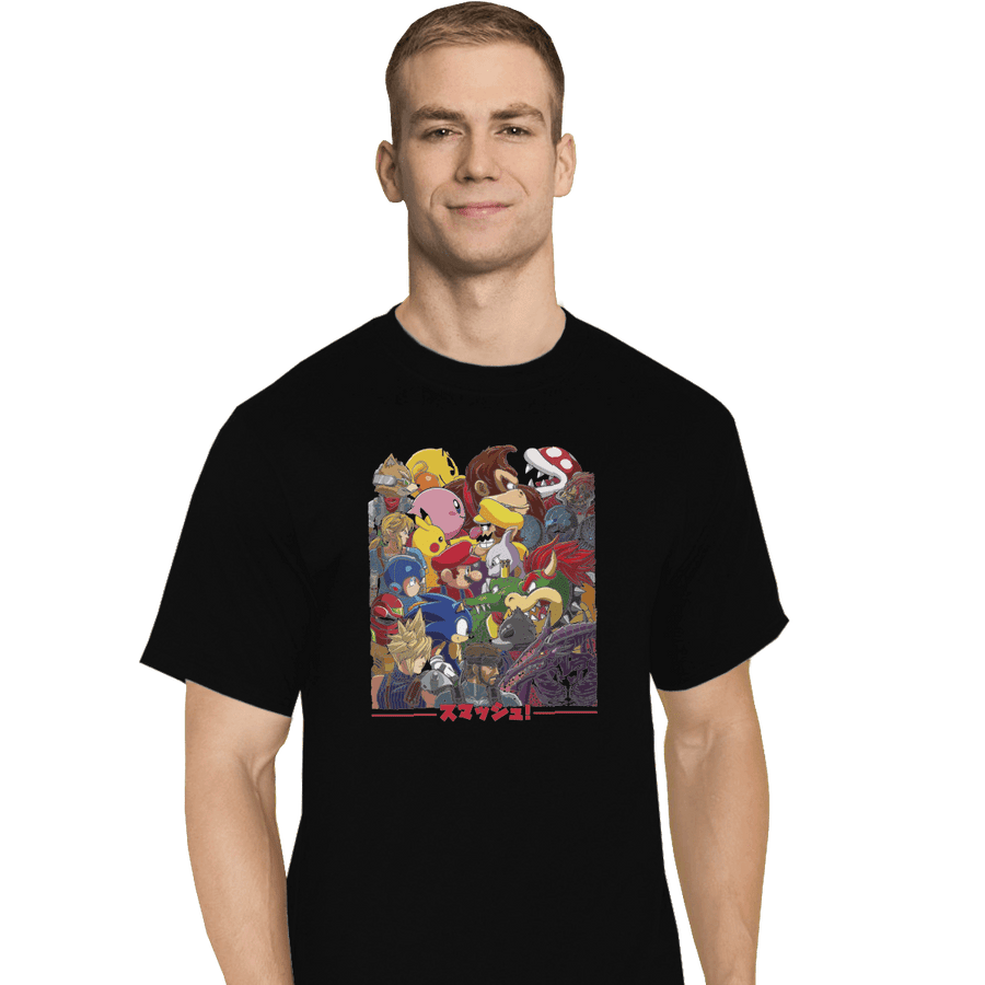 Shirts T-Shirts, Tall / Large / Black Smash