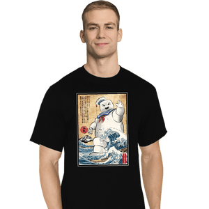 Daily_Deal_Shirts T-Shirts, Tall / Large / Black Marshmallow Man In Japan