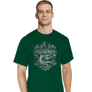Sold_Out_Shirts T-Shirts, Tall / Large / Charcoal Team Slytherin