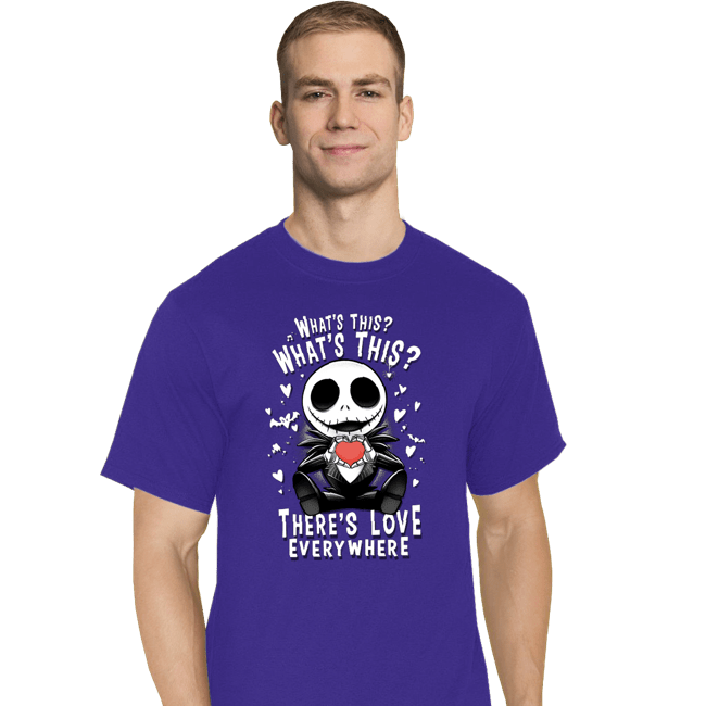 Daily_Deal_Shirts T-Shirts, Tall / Large / Royal Blue There's Love In The Air