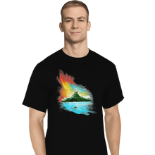 Load image into Gallery viewer, Shirts T-Shirts, Tall / Large / Black Sunset On Koholint
