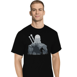 Shirts T-Shirts, Tall / Large / Black The Witcher - Hunter