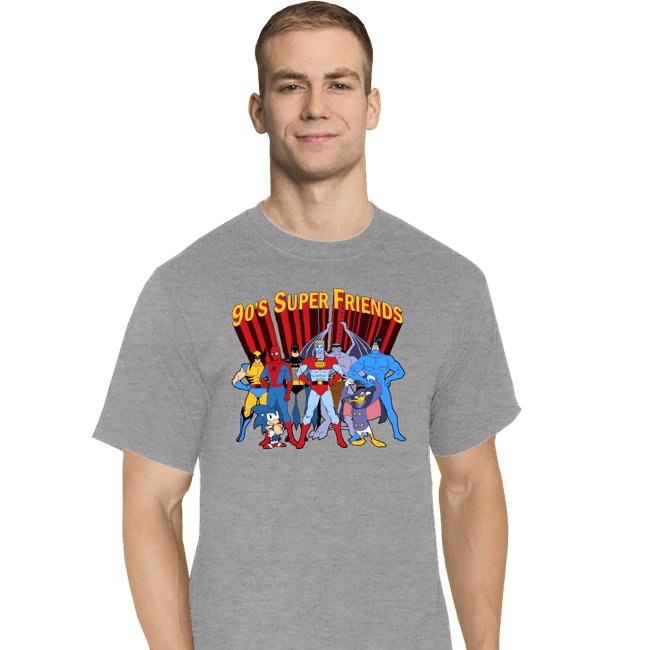Secret_Shirts T-Shirts, Tall / Large / Sports Grey The 90s Superfriends