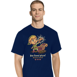Daily_Deal_Shirts T-Shirts, Tall / Large / Navy Legendary Pizza