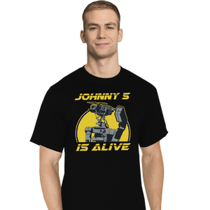 Shirts T-Shirts, Tall / Large / Black Johnny 5 Is Alive