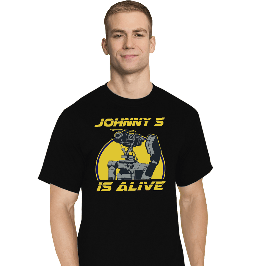 Shirts T-Shirts, Tall / Large / Black Johnny 5 Is Alive