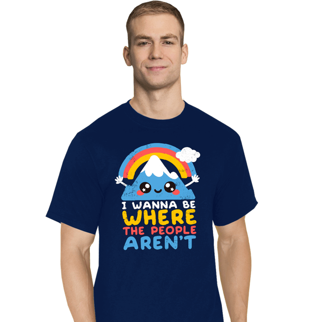 Daily_Deal_Shirts T-Shirts, Tall / Large / Navy Where The People Aren't
