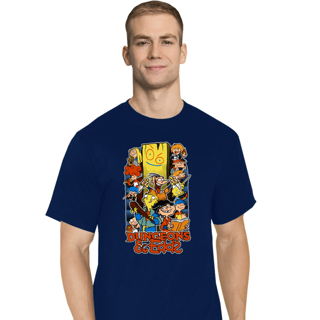 Secret_Shirts T-Shirts, Tall / Large / Navy Dungeons And Edds