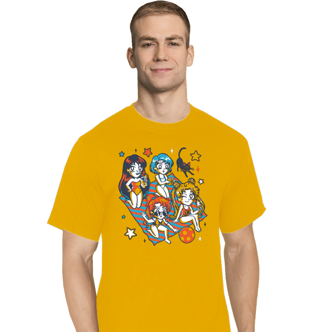 Secret_Shirts T-Shirts, Tall / Large / White Summer Moon