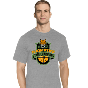 Secret_Shirts T-Shirts, Tall / Large / Sports Grey Hawkins 86