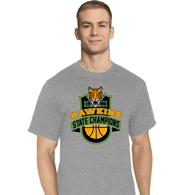 Secret_Shirts T-Shirts, Tall / Large / Sports Grey Hawkins 86