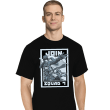 Load image into Gallery viewer, Shirts T-Shirts, Tall / Large / Black Join Squad 7
