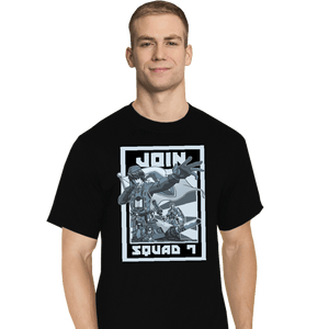 Shirts T-Shirts, Tall / Large / Black Join Squad 7