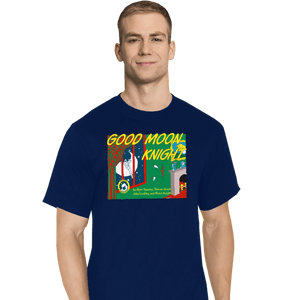 Daily_Deal_Shirts T-Shirts, Tall / Large / Navy Good Moon Knight