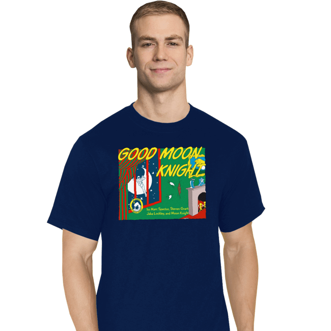 Daily_Deal_Shirts T-Shirts, Tall / Large / Navy Good Moon Knight