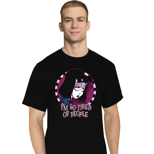Secret_Shirts T-Shirts, Tall / Large / Black Tired Of People
