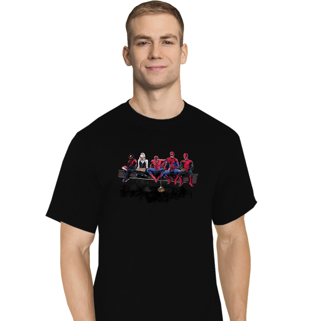 Secret_Shirts T-Shirts, Tall / Large / Black Spider Lunch