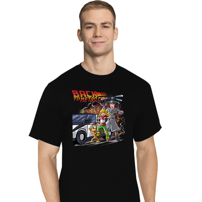 Daily_Deal_Shirts T-Shirts, Tall / Large / Black Back To Metro City