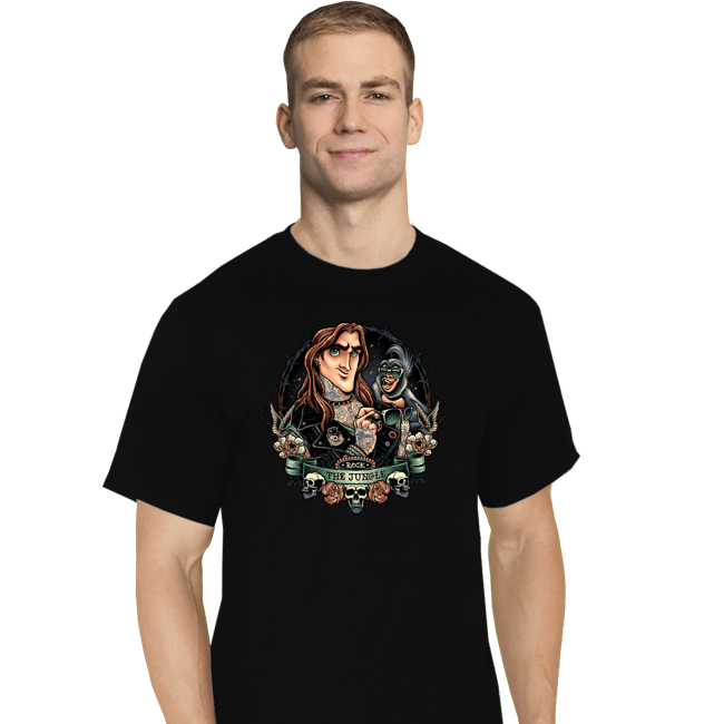Daily_Deal_Shirts T-Shirts, Tall / Large / Black Save the Jungle