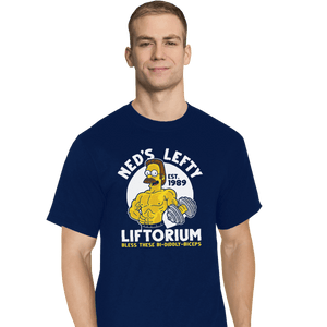 Shirts T-Shirts, Tall / Large / Navy Ned's Lefty Liftorium