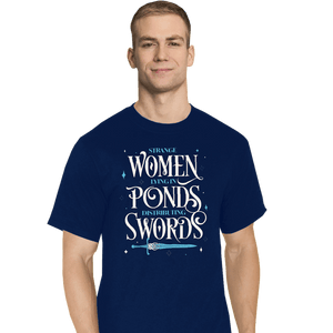 Daily_Deal_Shirts T-Shirts, Tall / Large / Navy Strange Women