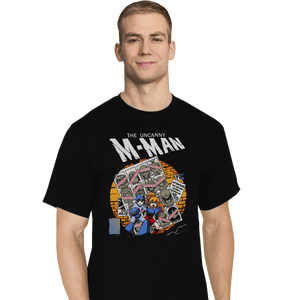 Shirts T-Shirts, Tall / Large / Black The Uncanny M-Man