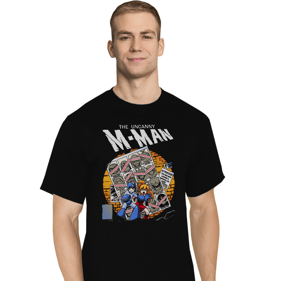 Shirts T-Shirts, Tall / Large / Black The Uncanny M-Man