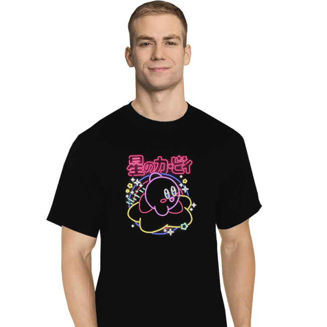 Daily_Deal_Shirts T-Shirts, Tall / Large / Black Neon Kirby